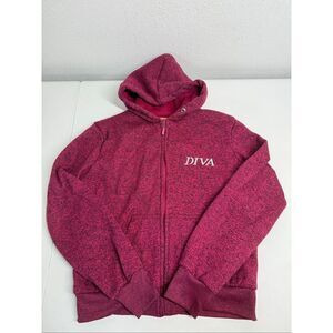 Emme Jordan Women’s Hooded Full Zip Sherpa Lined Jacket Size M See Description